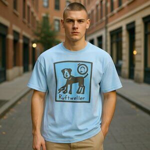 Cavern Canine Men’s Tee Shirt Rottweiler Signed XL